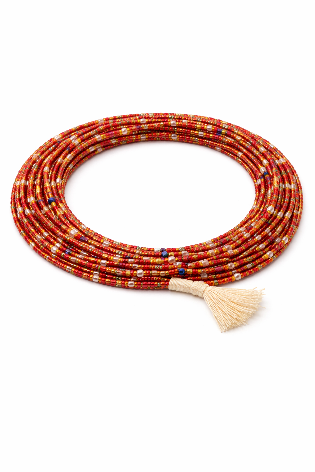 Ghanaian waist bead- Sunfire
